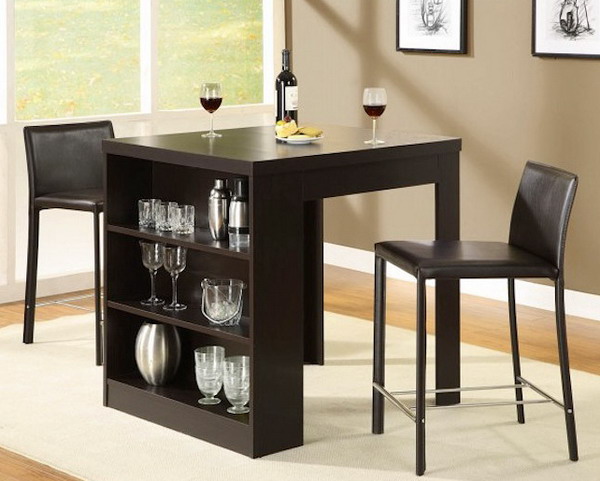 Modern Counter Height Kitchen Tables Wooden Floor Style